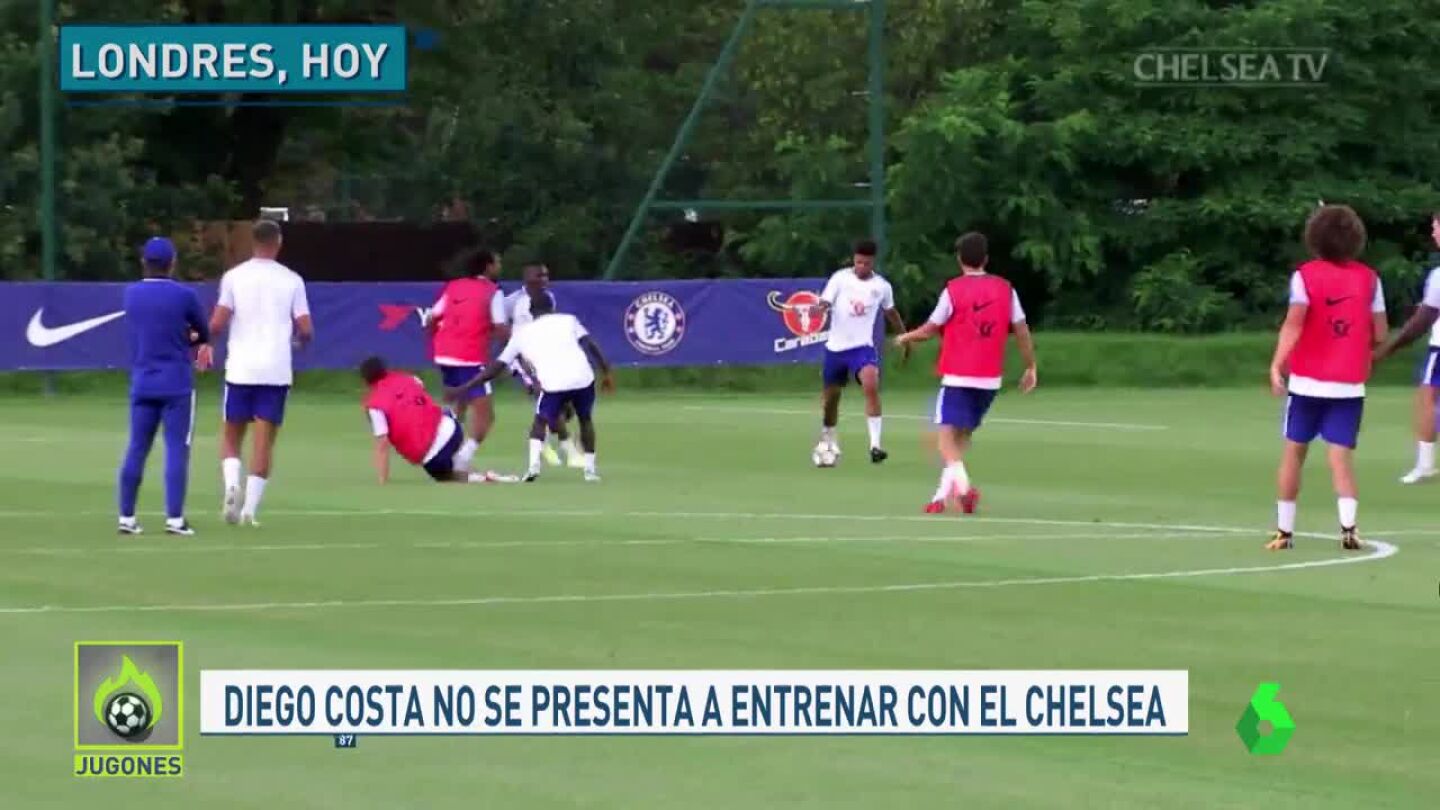 Diego Costa, principal ausencia en el entrenamiento del Chelsea