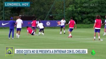 Diego Costa, principal ausencia en el entrenamiento del Chelsea
