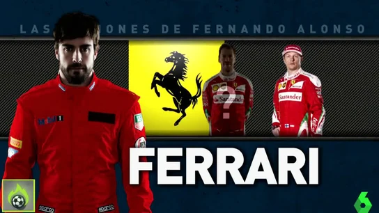 Fernando Alonso, con los colores de Ferrari Fernando Alonso, con los colores de Ferrari
