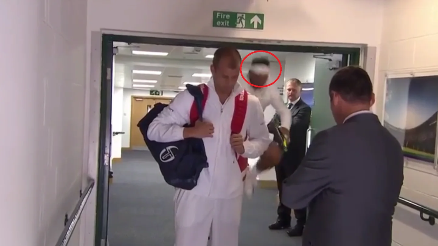 El golpe de Rafa Nadal en Wimbledon El golpe de Rafa Nadal en Wimbledon