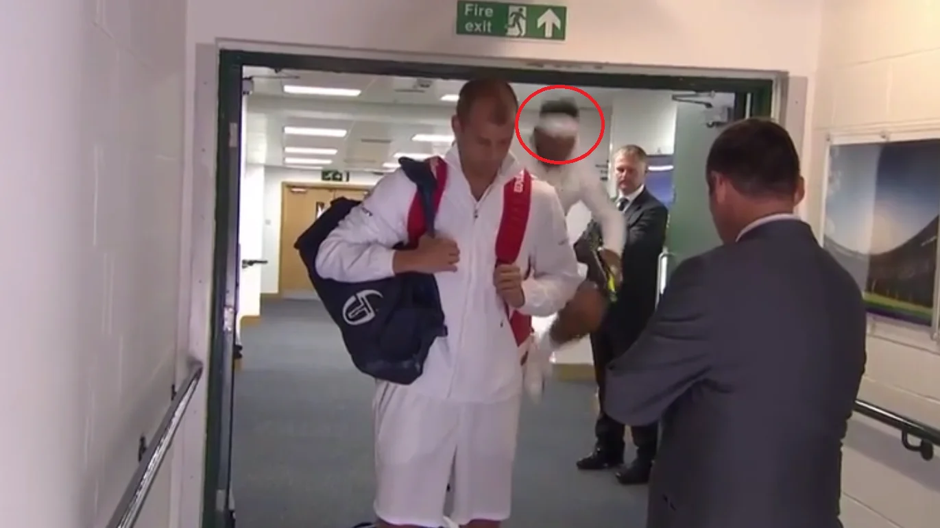 El golpe de Rafa Nadal en Wimbledon El golpe de Rafa Nadal en Wimbledon