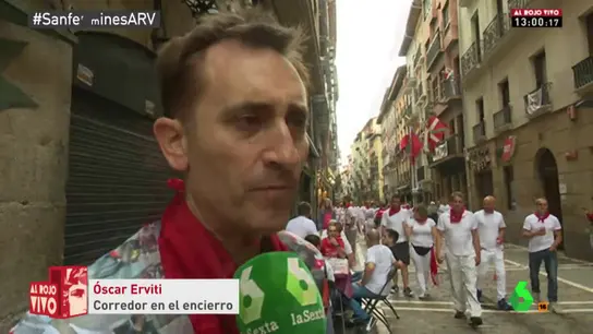 Óscar Erviti, corredor de los encierros de San Fermín Óscar Erviti, corredor de los encierros de San Fermín