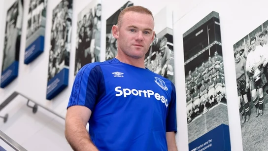 Wayne Rooney con la camiseta del Everton Wayne Rooney con la camiseta del Everton