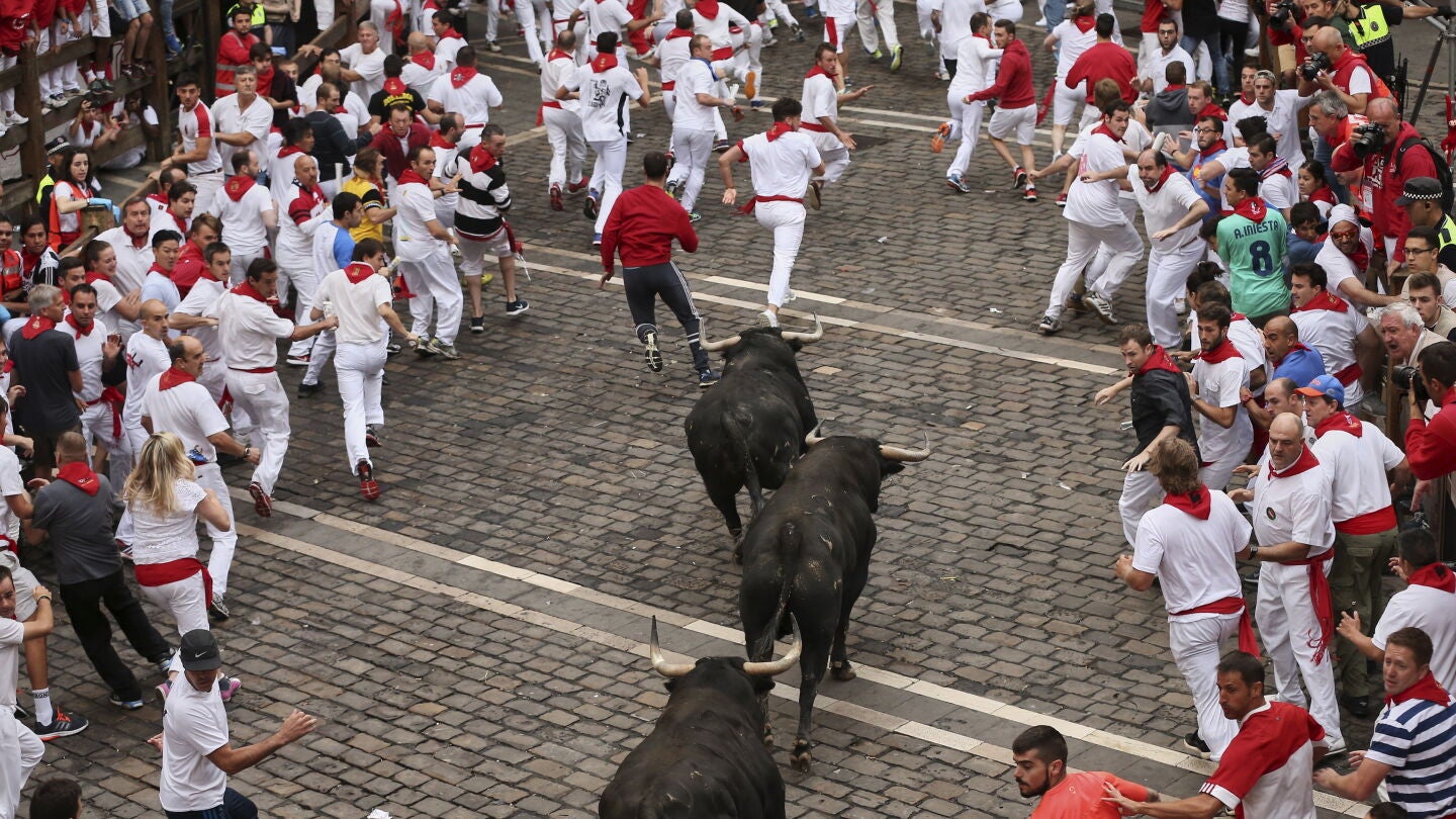 Los toros de Jandilla han protagonizado el encierro m&aacute;s r&aacute;pido de los sanfermines 2017.