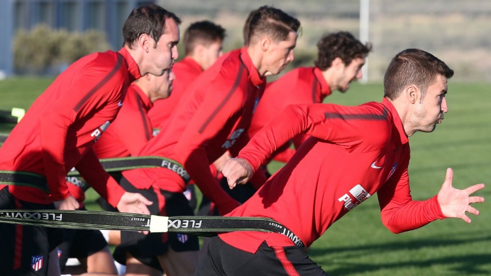Entrenamiento del Atl&eacute;tico de Madrid en Los &Aacute;ngeles de San Rafael