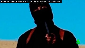 Imagen del falso yihadista de Zaragoza que amenazó a EEUU
