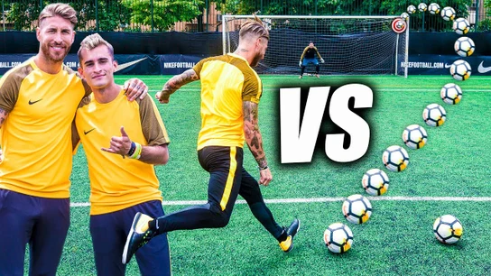 Delantero09 - TIRANDO FALTAS CON SERGIO RAMOS Delantero09