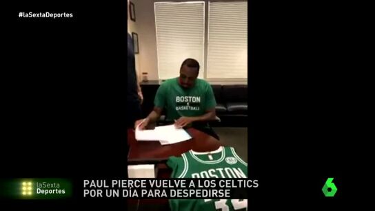 Paul Pierce hacer realidad su sue&ntilde;o de retirarse con los Celtics