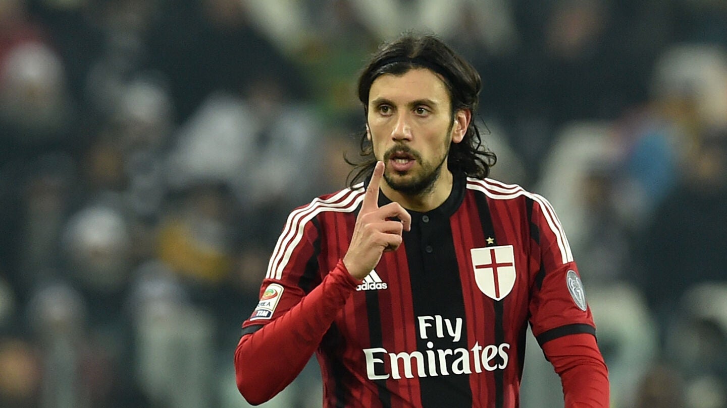 Cristian Zaccardo, durante un partido con el Milan