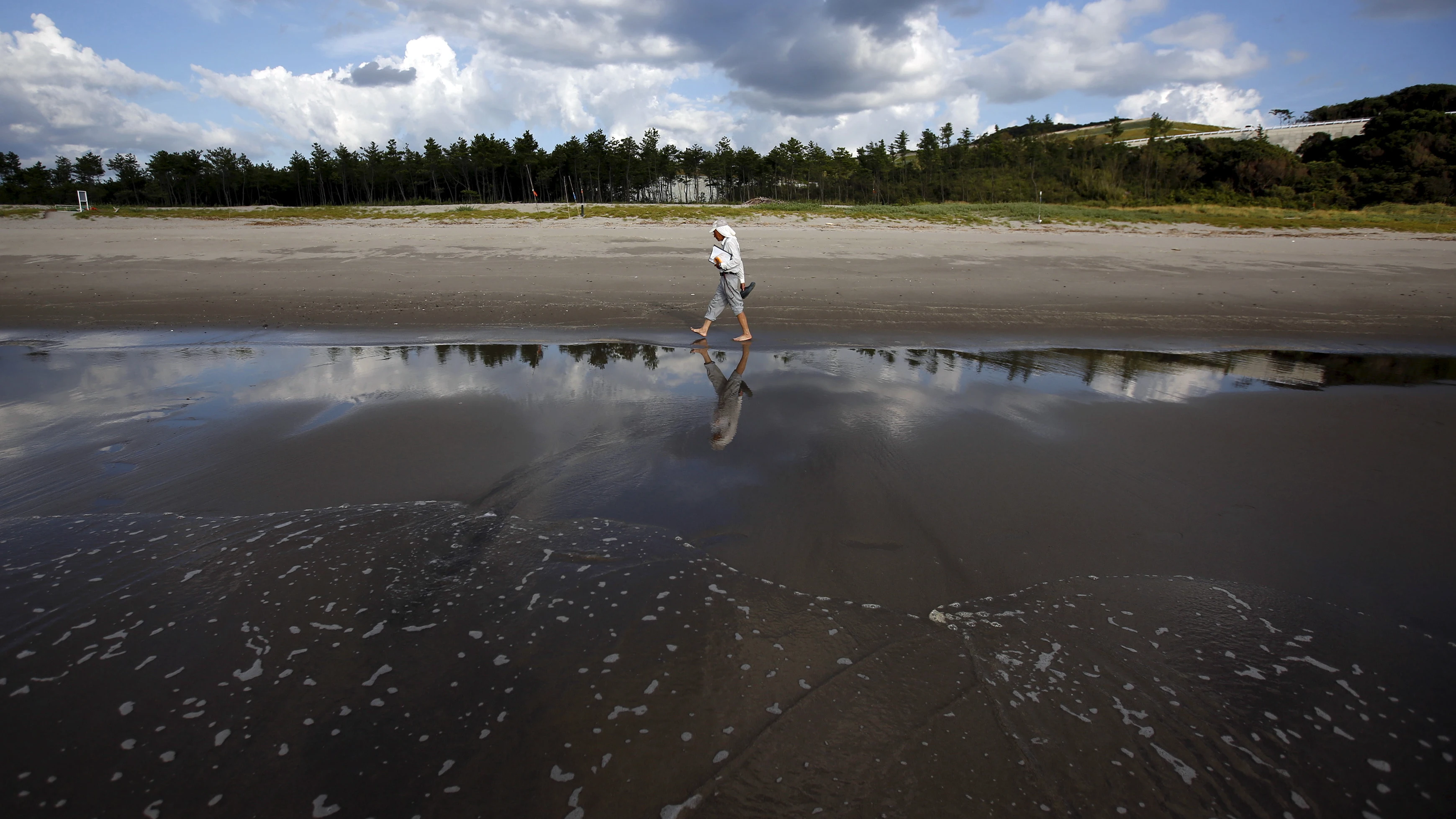 Playa en los alrededores de Fukushima