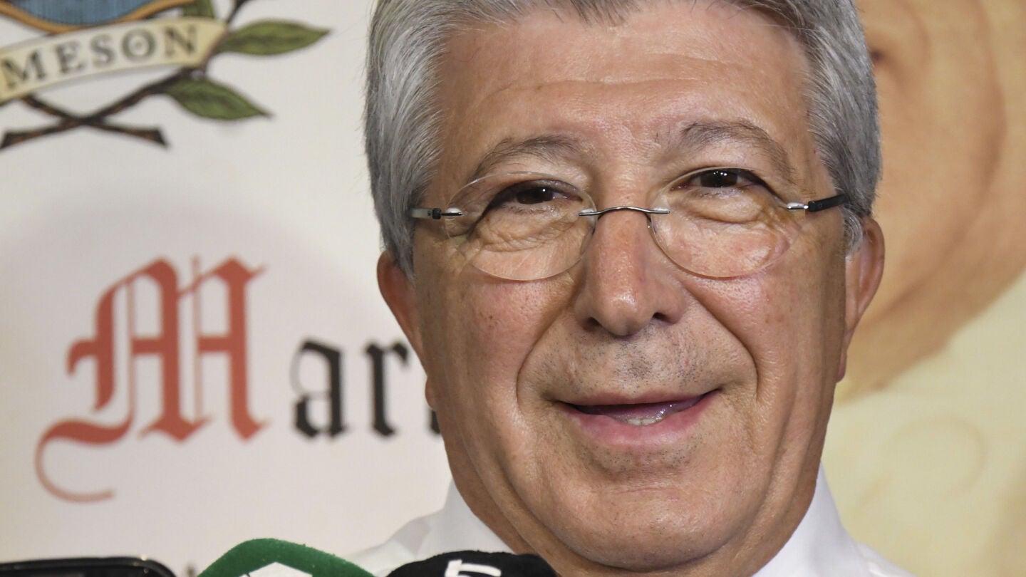 Enrique Cerezo, presidente del Atl&eacute;tico de Madrid