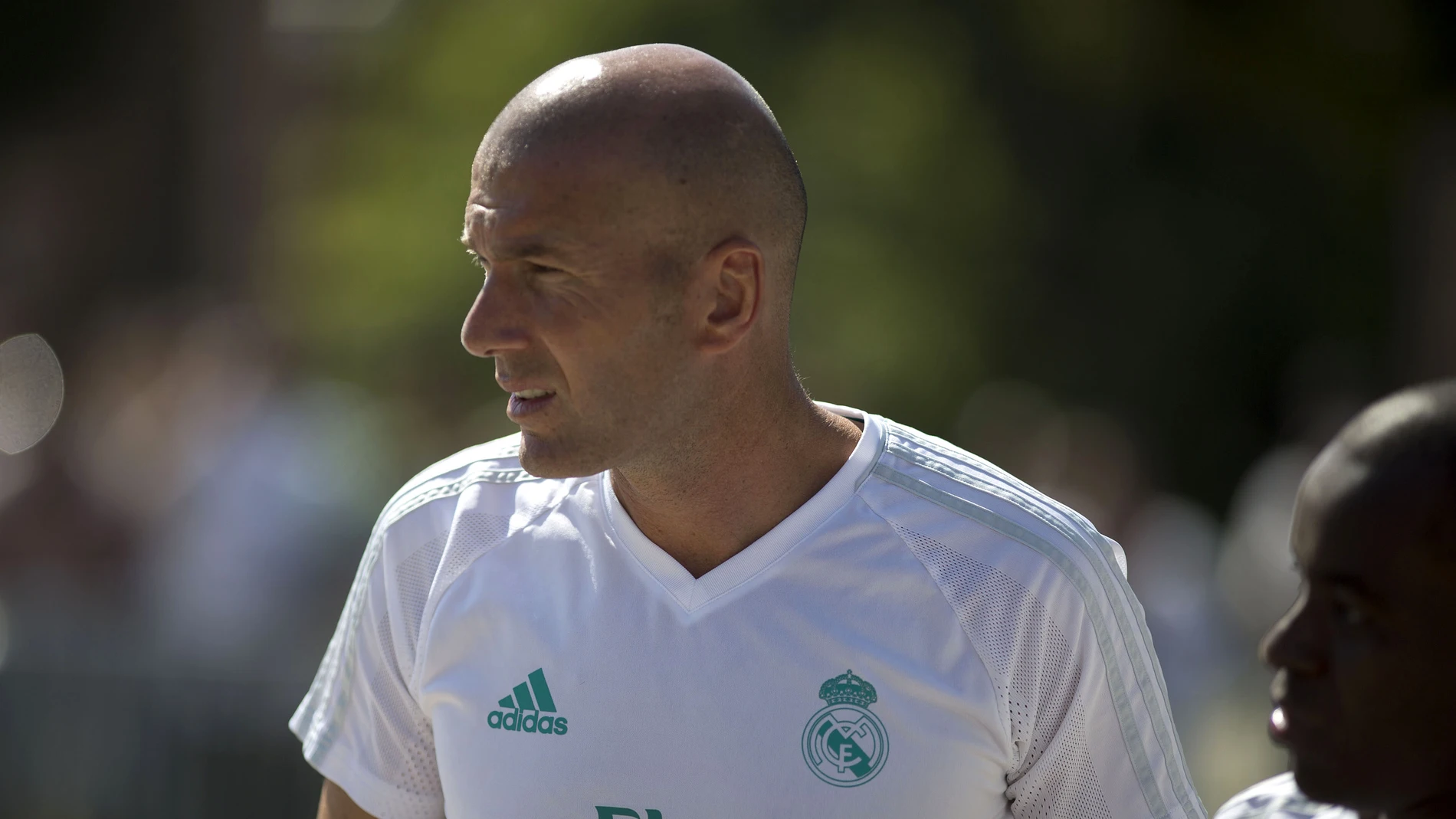 Zinedine Zidane, en la pretemporada del Real Madrid en EEUU