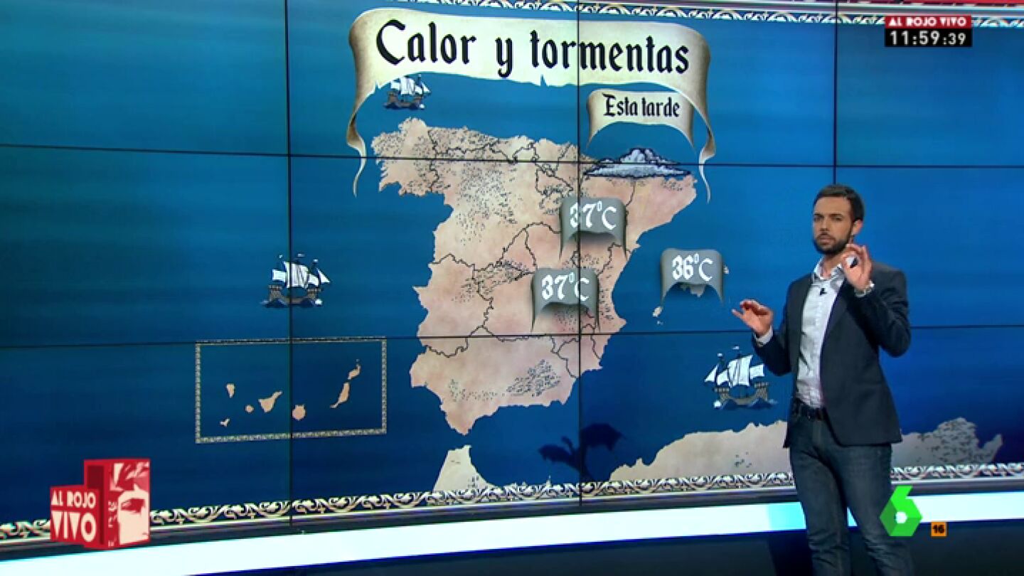Bajan las temperaturas en la pen&iacute;nsula y se esperan lluvias fuertes en Navarra, Zaragoza y Huesca
