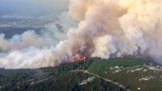 Incendio en Ribas de Sil Incendio en Ribas de Sil