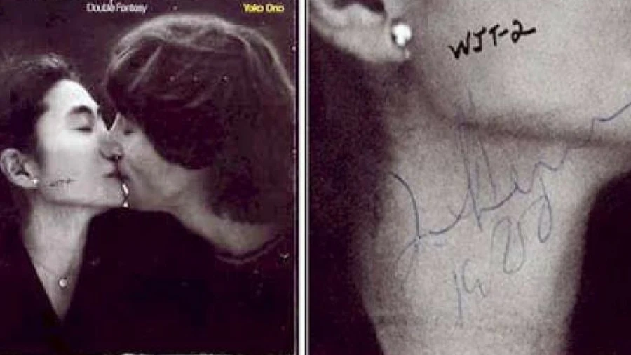 Carátula del disco 'Double Fantasy' firmado por John Lennon