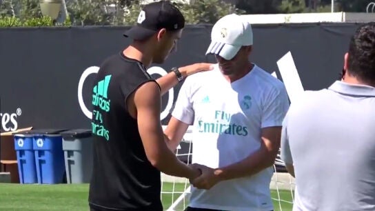 Morata se despide de Zidane