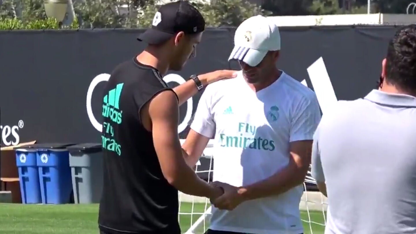 Morata se despide de Zidane