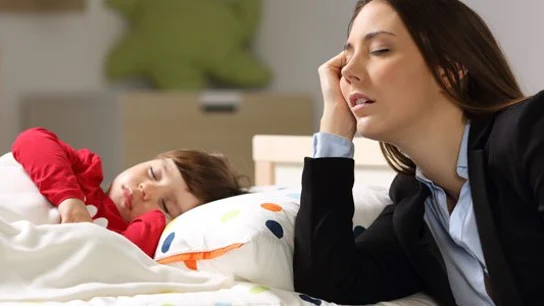 Madre cansada Niños