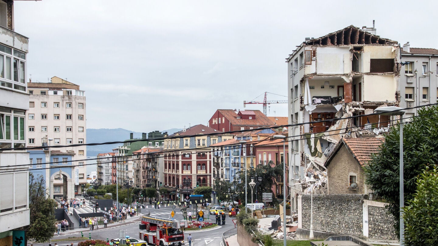 Edificio derrumbado de Santander