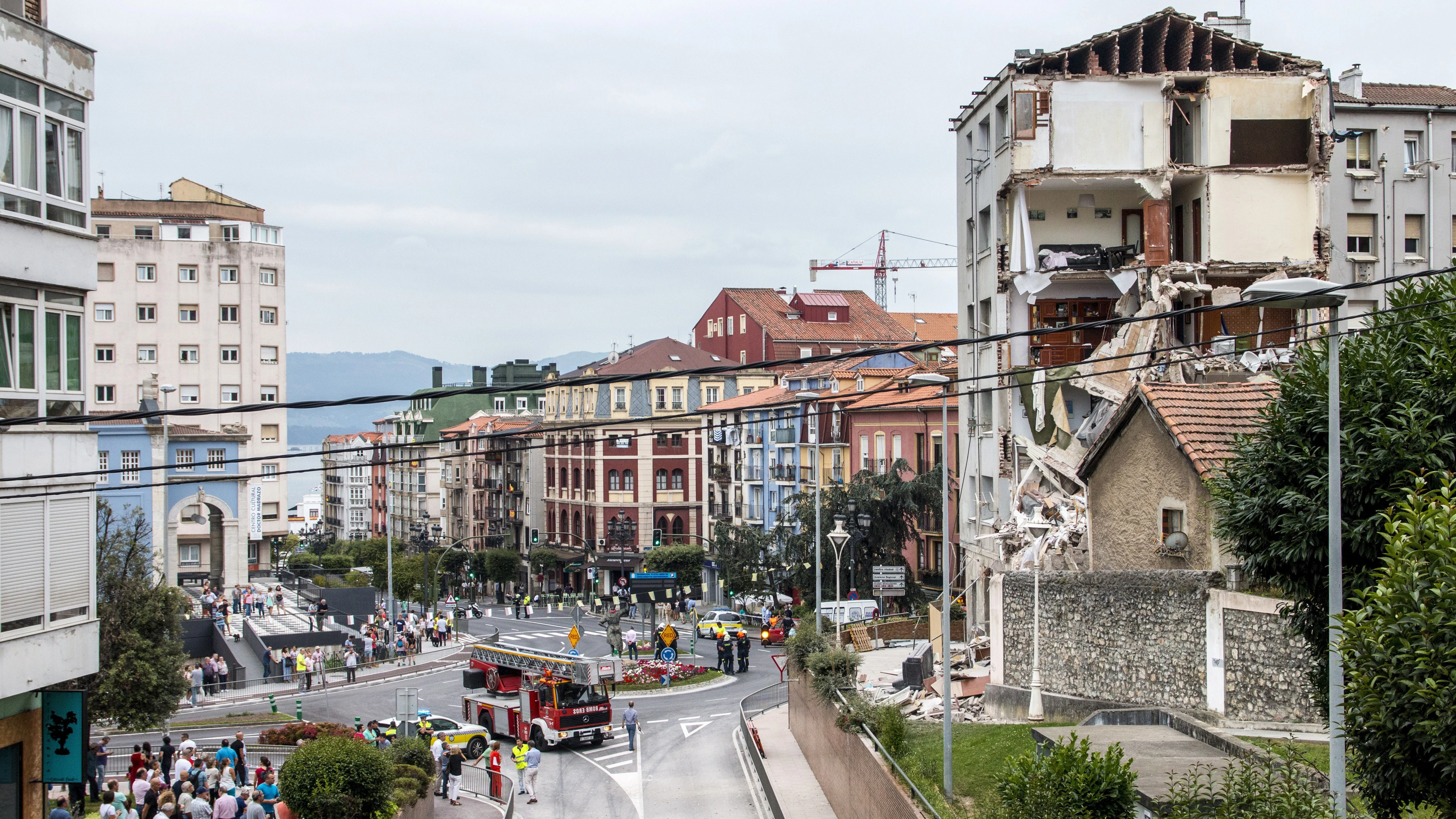 Edificio derrumbado de Santander