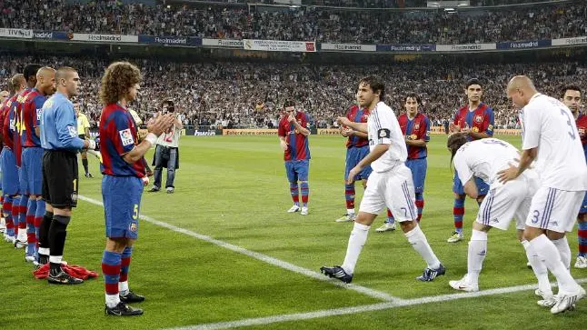 Pasillo del Barcelona al Real Madrid (2008)