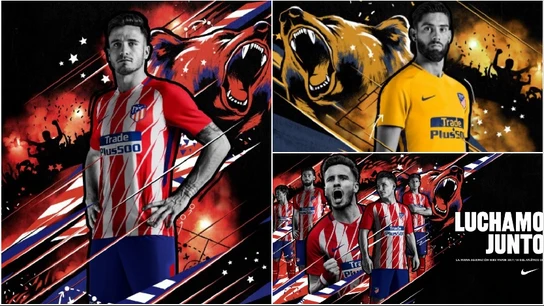 Las equipaciones del Atlético de Madrid para la próxima temporada Las equipaciones del Atlético de Madrid para la próxima temporada