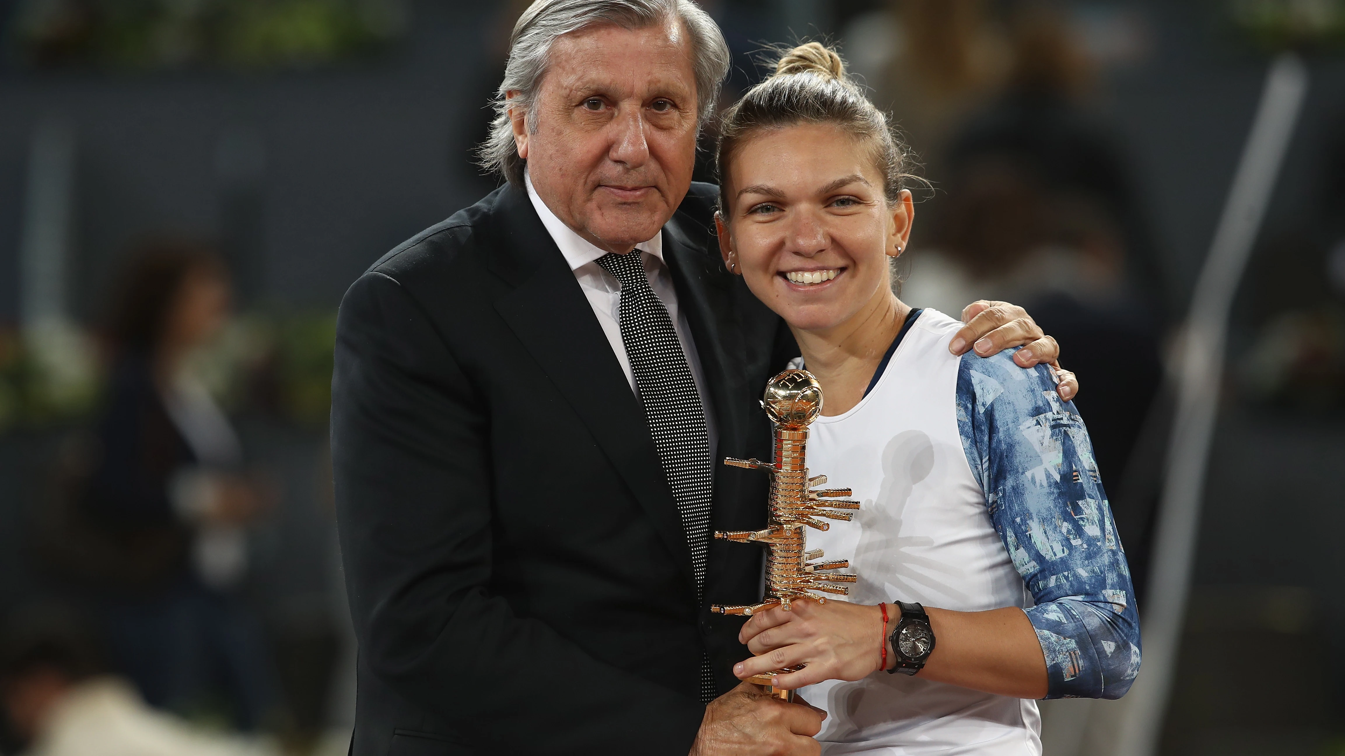 Ilie Nastase en el Mutua Madrid Open Ilie Nastase en el Mutua Madrid Open
