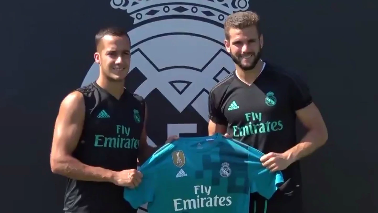 Lucas Vázquez y Nacho, con la tercera equipación Lucas Vázquez y Nacho, con la tercera equipación