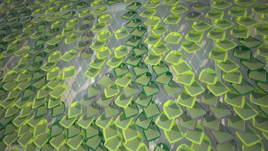 Una muestra de la hiedra fotovoltaica