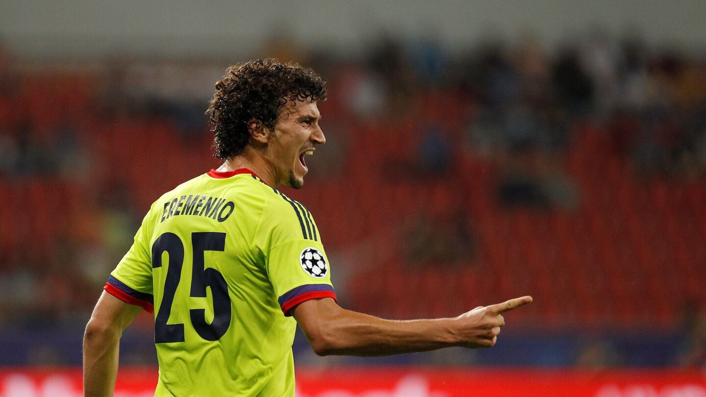 Eremenko durante un partido