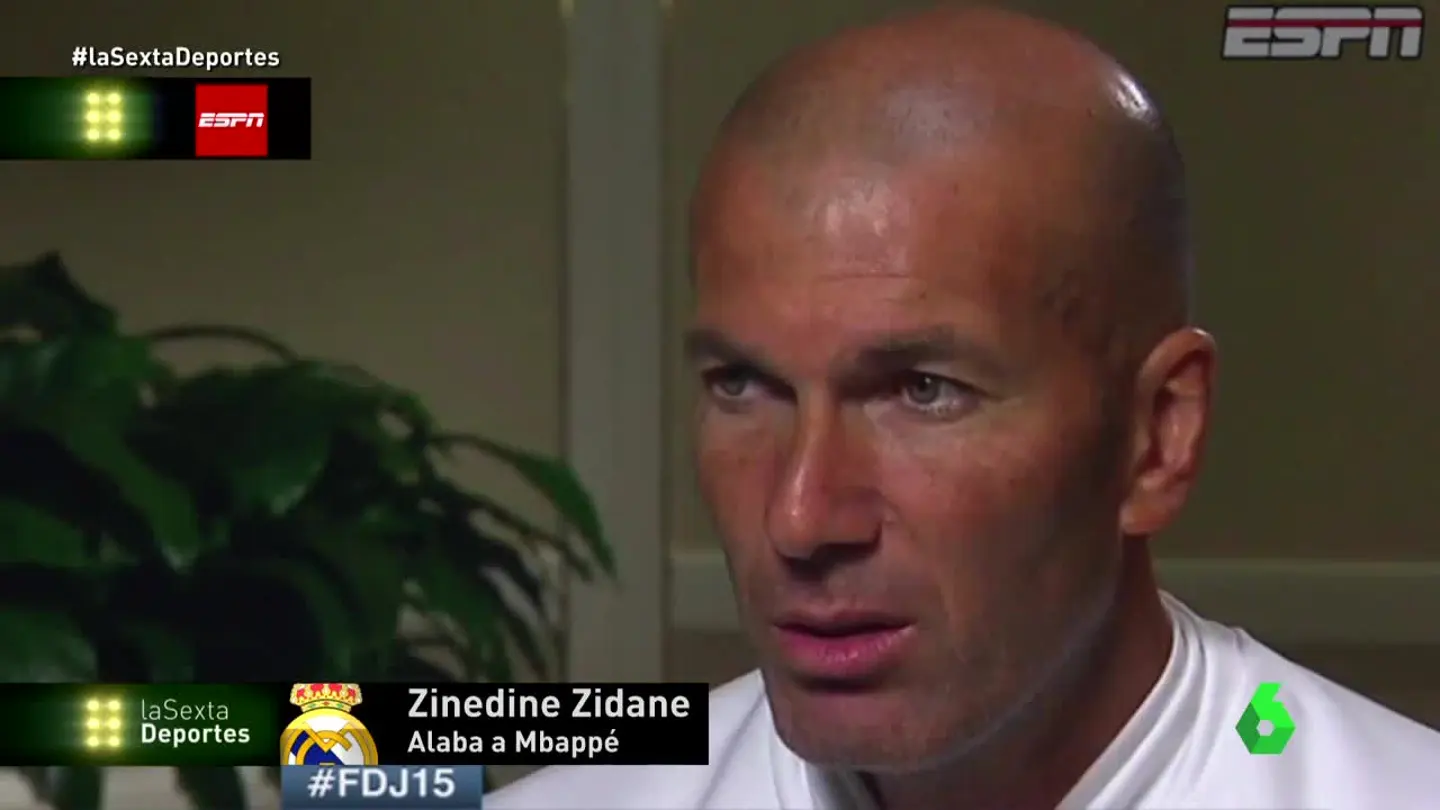 El técnico del Real Madrid, Zinedine Zidane El técnico del Real Madrid, Zinedine Zidane