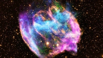 Imágenes de una supernova