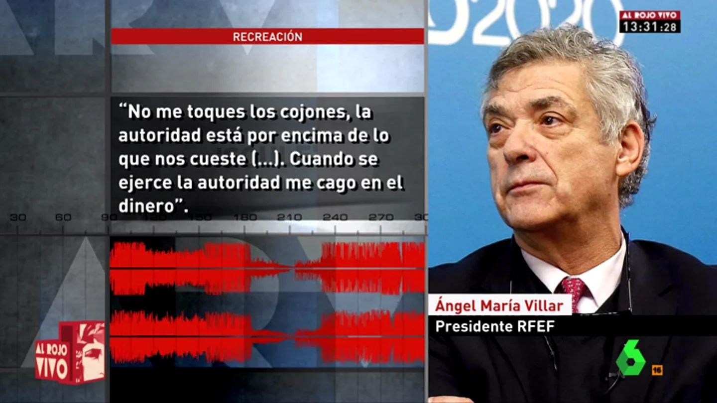 Orgía de corrupción en la RFEF de Villar: "No me toques los cojones. Cuando se ejerce la autoridad me cago en el dinero" Orgía de corrupción en la RFEF de Villar: "No me toques los cojones. Cuando se ejerce la autoridad me cago en el dinero"