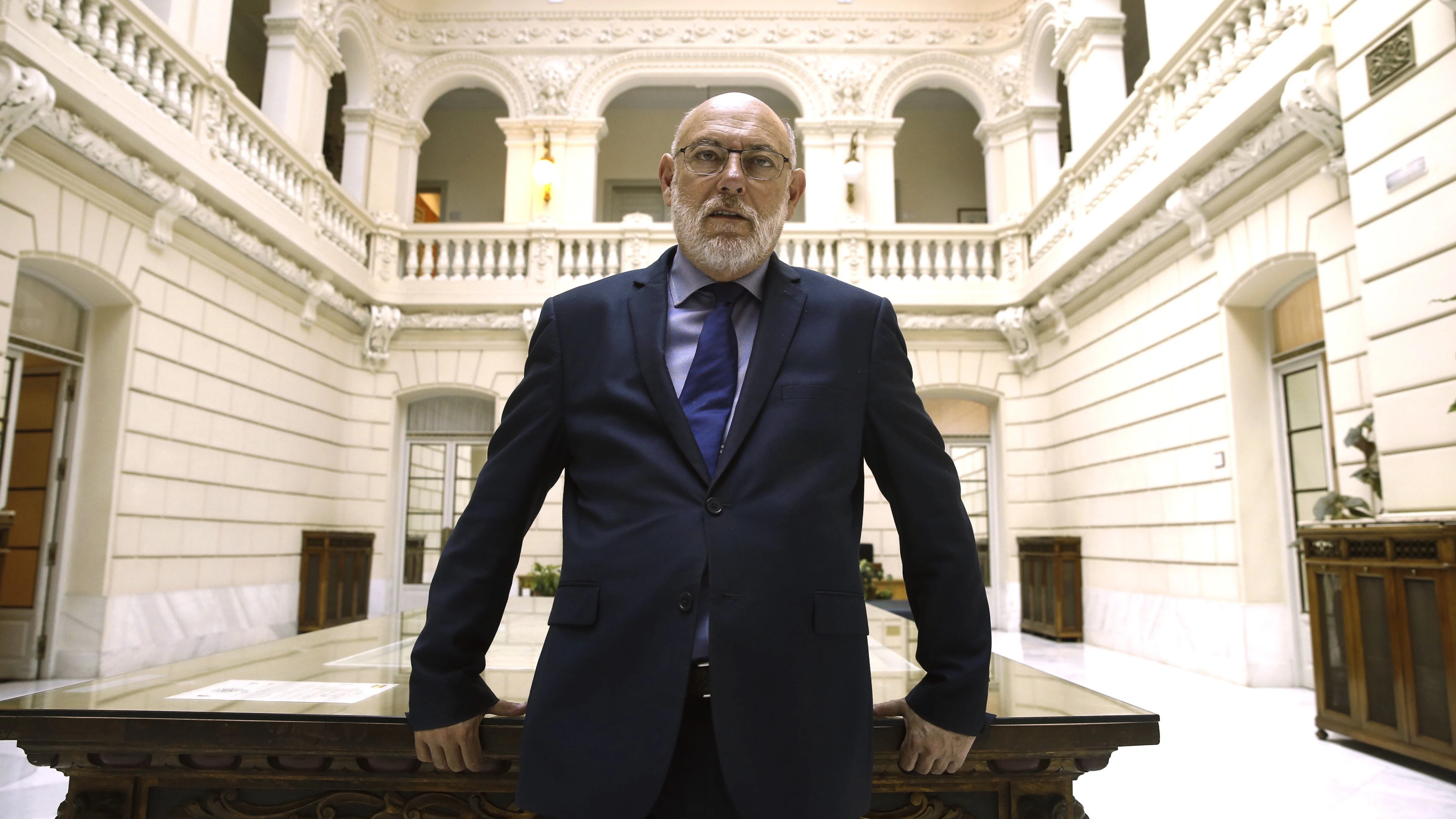 José Manuel Maza, fiscal general del Estado, posa durante una entrevista