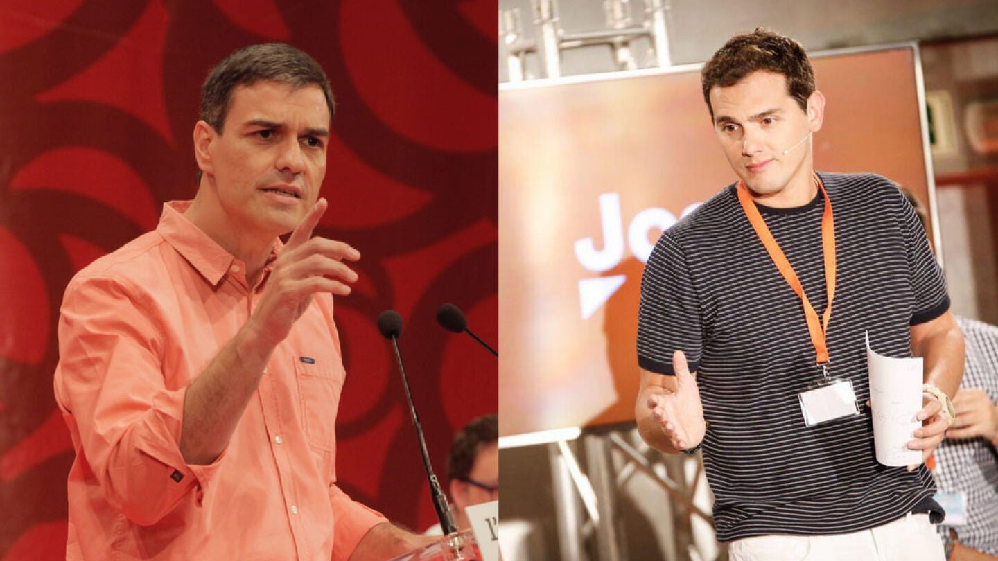 Pedro S&aacute;nchez y Albert Rivera