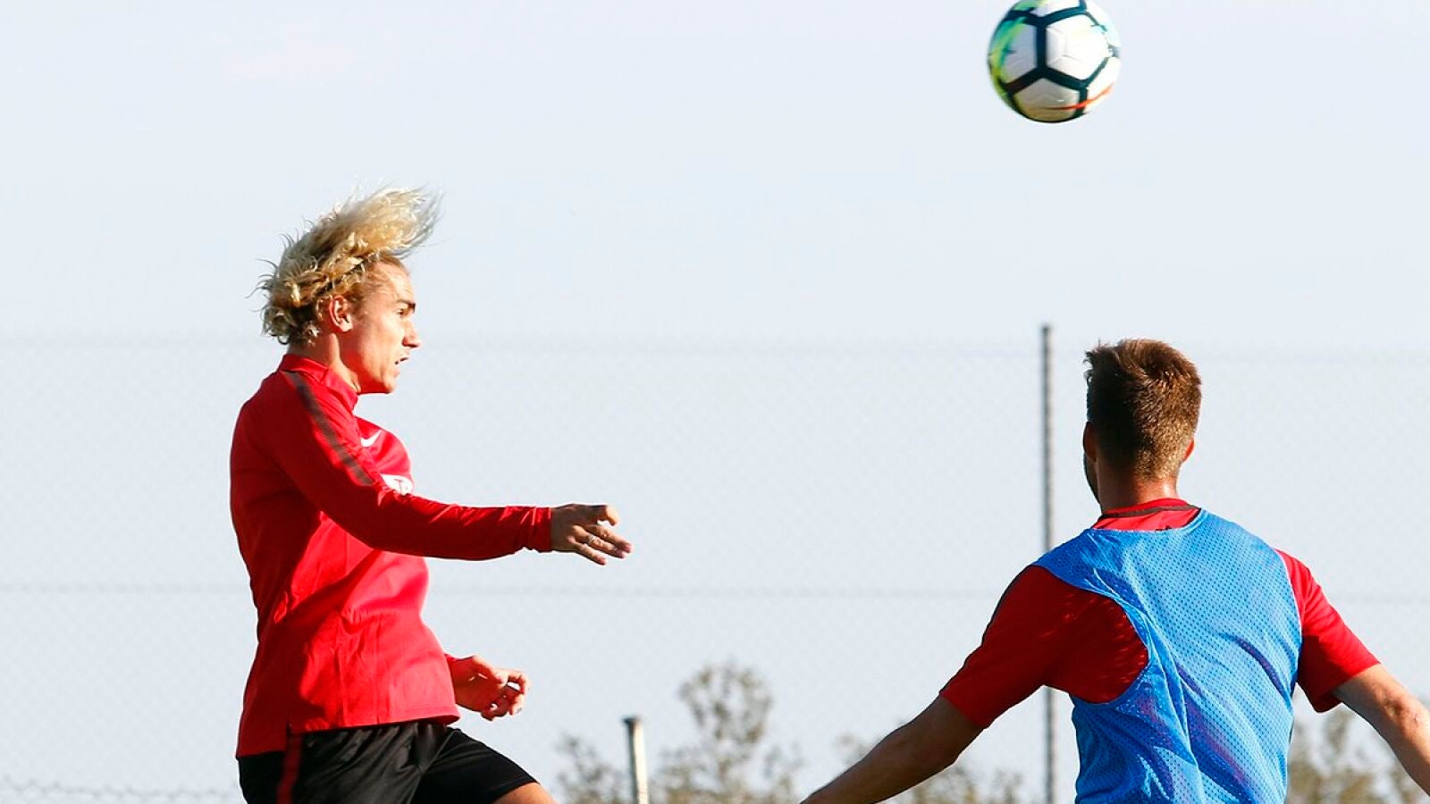 Griezmann durante un entrenamiento