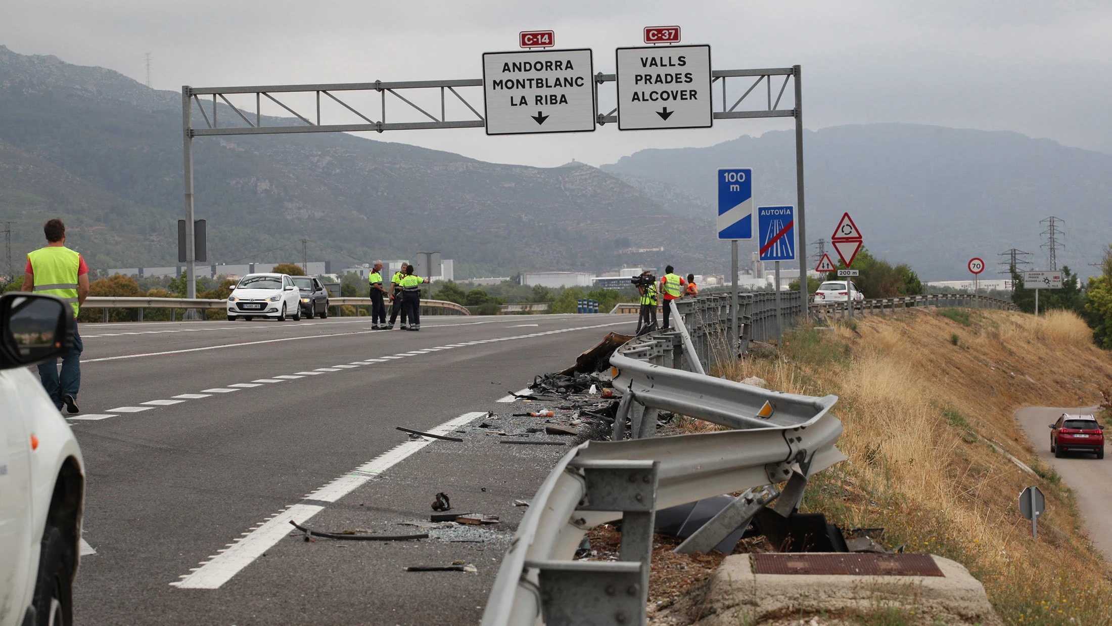 Un hombre y un menor de 14 años mueren en un accidente en Alcover (Tarragona)