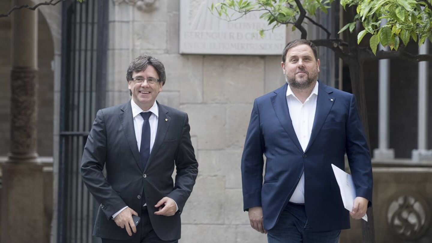 Puigdemont y Oriol Junqueras