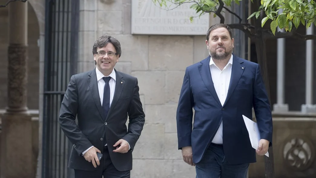 Puigdemont y Oriol Junqueras