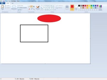 Una de las funciones de Paint Una de las funciones de Paint