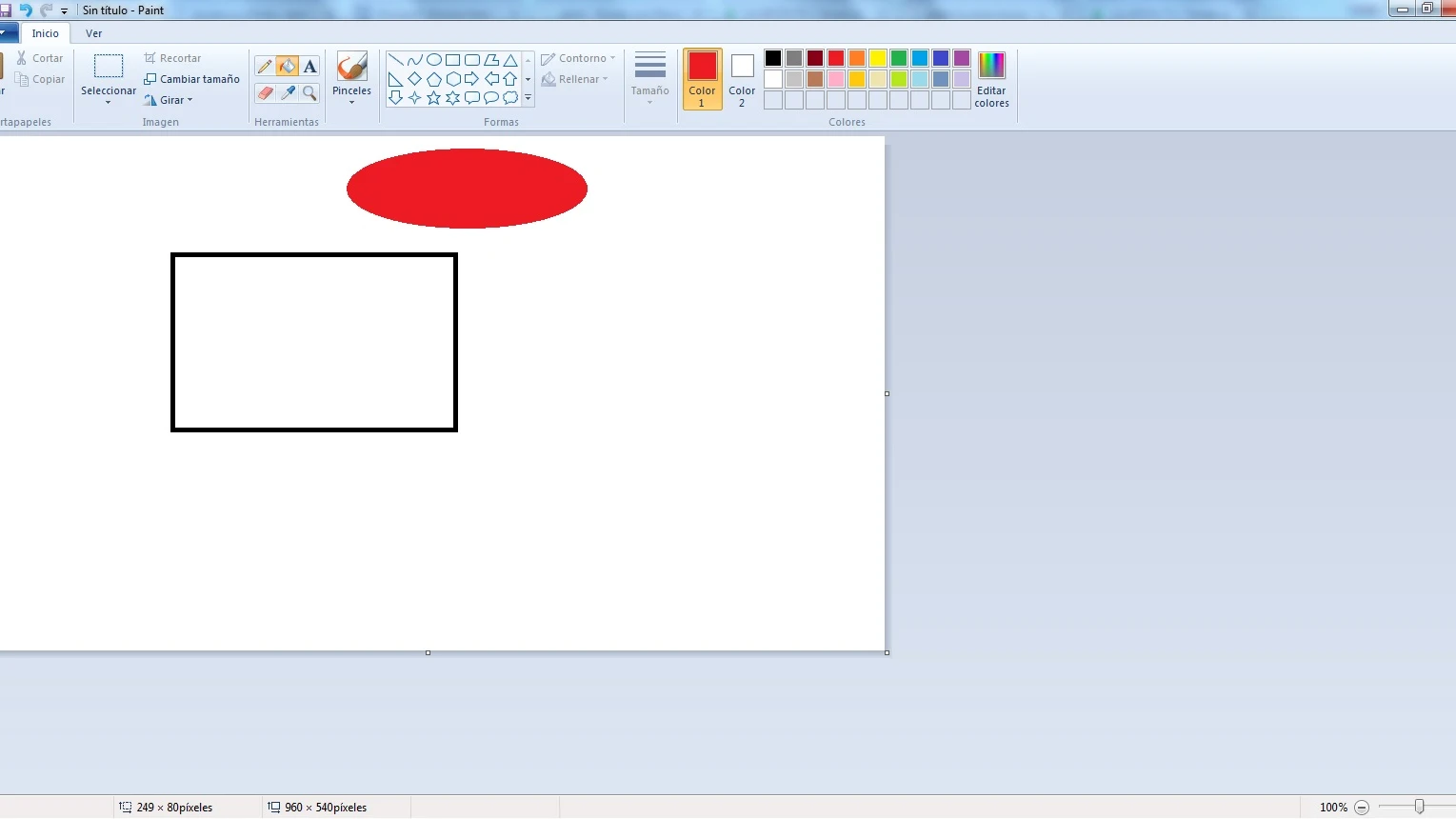 Una de las funciones de Paint Una de las funciones de Paint
