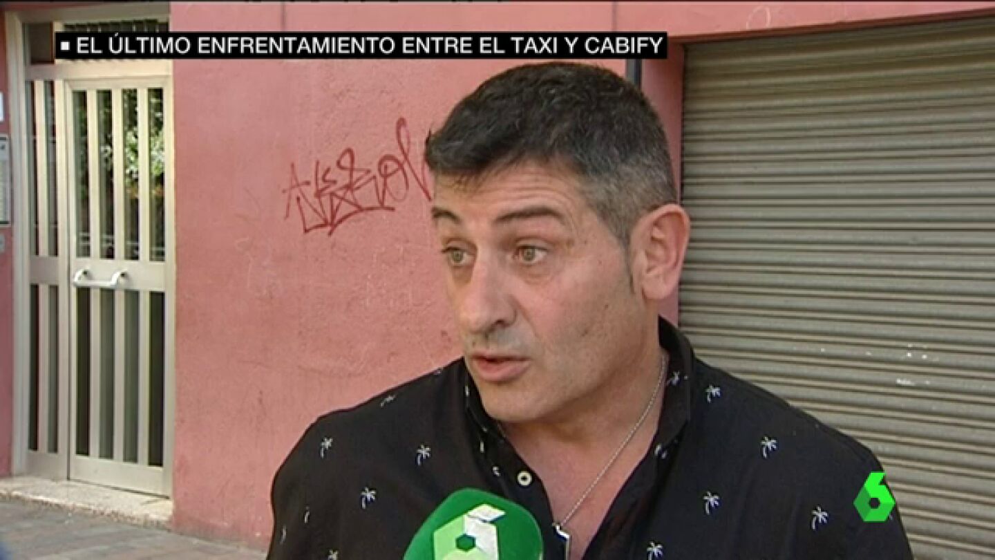 El taxista que protagoniz&oacute; el enfrentamiento con un conductor de Cabify
