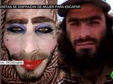 Terroristas yihadistas se maquillan para intentar huir de Mosul Terroristas yihadistas se maquillan para intentar huir de Mosul