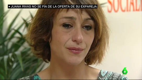 Juana Rivas no se fía de la oferta de su expareja. Juana Rivas no se fía de la oferta de su expareja.