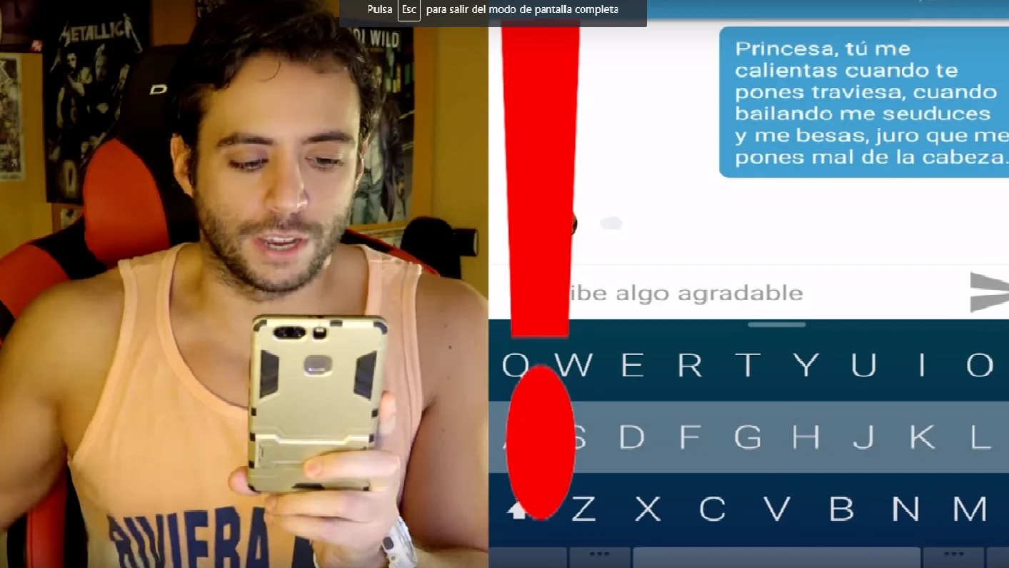 Jordi Wild , el yotuber que se ríe de las chicas ligando con ellas con frases de reguetón a través de Lovoo. 