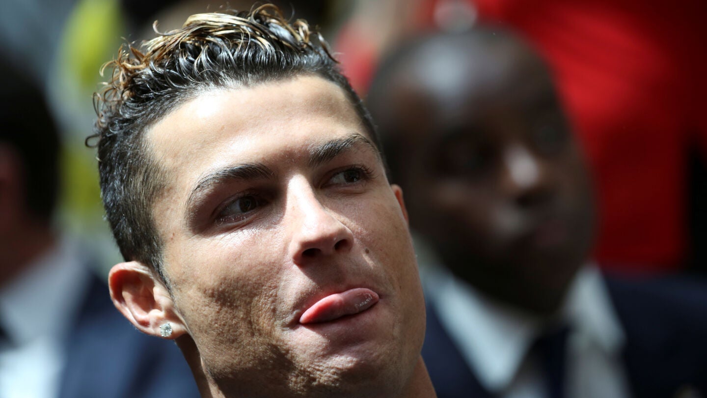 Cristiano Ronaldo, sonriente
