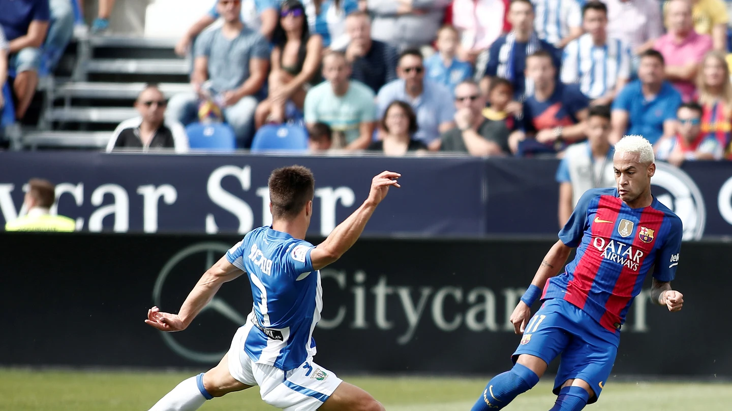 Neymar en Butarque Neymar en Butarque