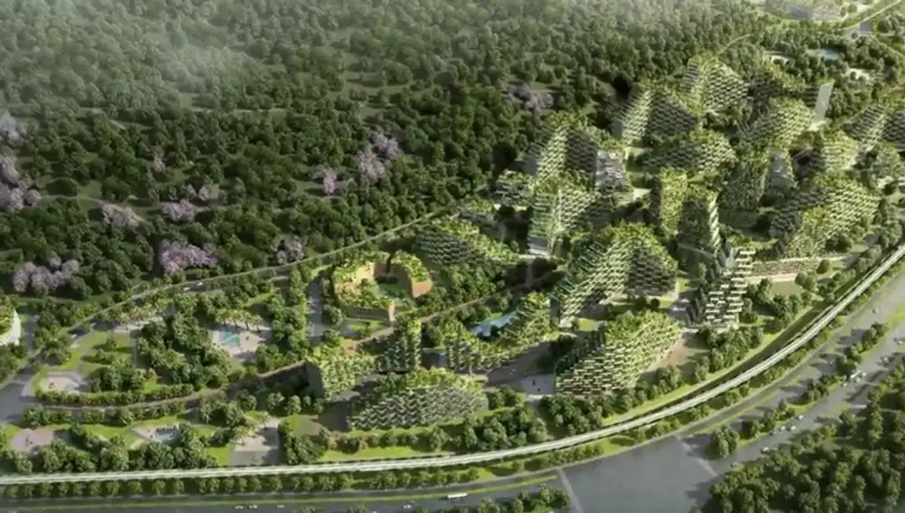 China construye la primera ciudad-bosque del mundo 