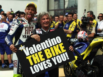 Rossi, junto a &Aacute;ngel Nieto