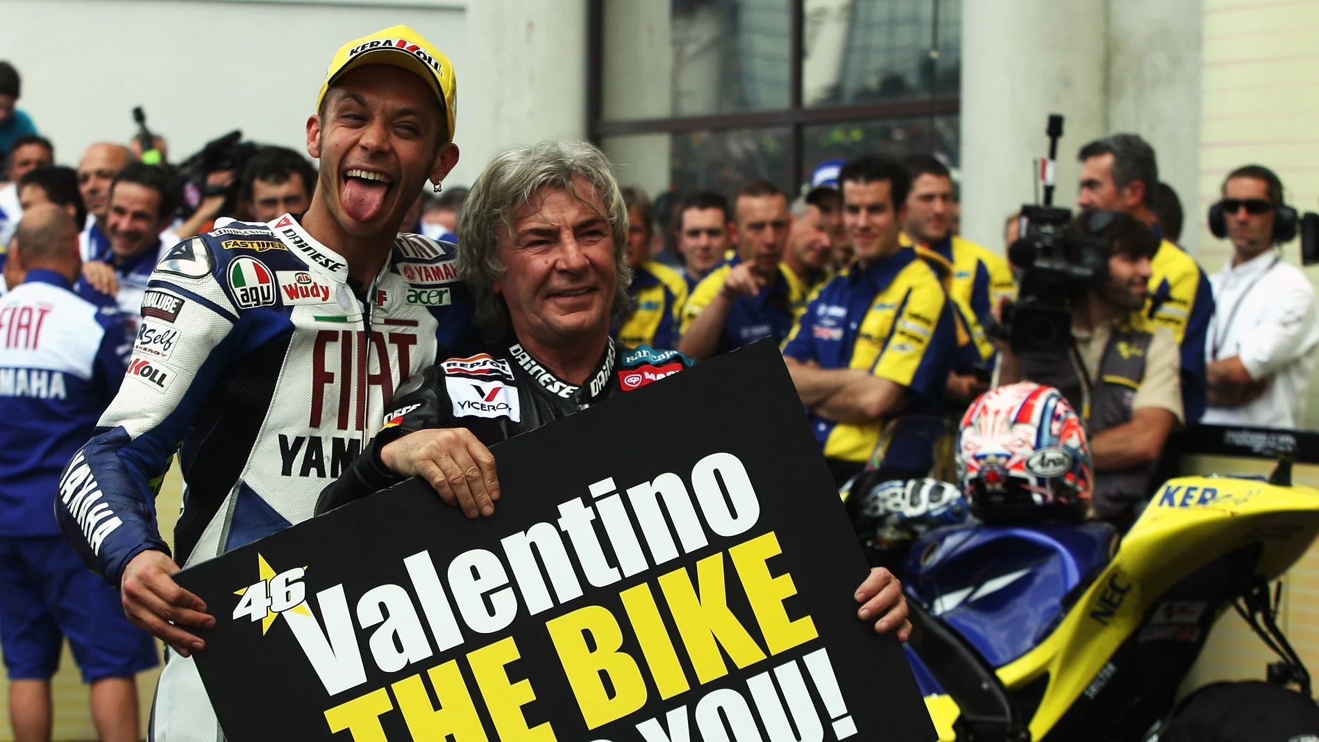 Rossi, junto a Ángel Nieto